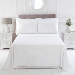100% Cotton 180TC White Flat Sheet