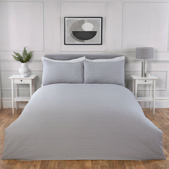Bedford Grey Waffle Duvet Set