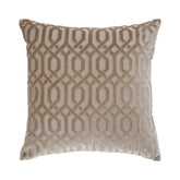 Mayfair Natural Cut Velvet Cushion (43cm x 43cm)
