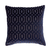 Mayfair Navy Cut Velvet Cushion (43cm x 43cm)