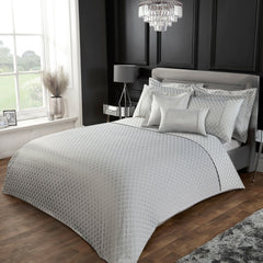 Othello Silver Luxury Cotton Rich Jacquard Duvet Cover