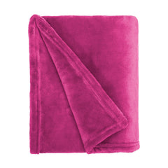 Luxor Pink Fleece Throw (120cm x 150cm)