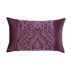Regency Plum Rope Detail Jacquard Boudoir Cushion (50cm x 30cm)