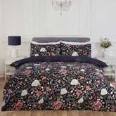 Rosa Navy Winter Floral Reversible Duvet Set