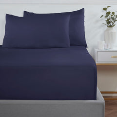 Navy Super Soft Easycare Extra Deep (40cm) Fitted Sheet