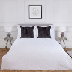 Verve White 3D Chevron Super Soft Duvet Set