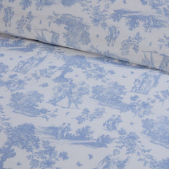 Toile Blue 100% Cotton Duvet Set