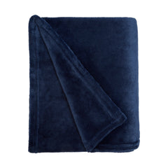 Luxor Navy Fleece Throw (120cm x 150cm)