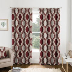 Kasian Red Made to Measure Curtains