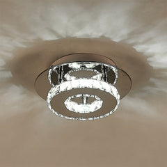 Small Modern Circle Crystal LED Ceiling Light