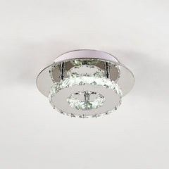 Small Modern Circle Crystal LED Ceiling Light