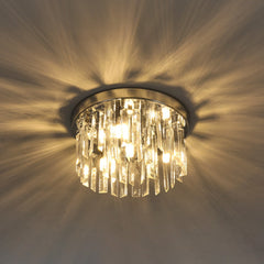 Chrome Crystal 4-Light Ceiling Light 30cm