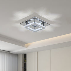 30cm Chrome Crystal LED Ceiling Light 24W