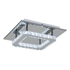 30cm Chrome Crystal LED Ceiling Light 24W