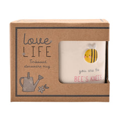 Bees Knees Embossed Mug