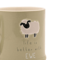It's Better With Ewe Embossed Mug