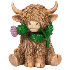 Highland Happy Cow Thistle Ornament