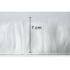 Lux Faux Fur White Room Rug