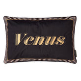 Laurence Llewelyn-Bowen Velvet Venus Signature Black Cushion (40cm x 60cm)