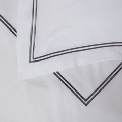 Mayfair Graphite Embroidered Duvet Set