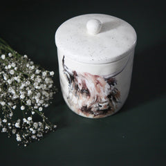 Meg Hawkins Highland Cow Storage Canister