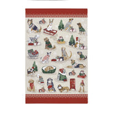 Merry Mutts Cotton Christmas Tea Towel