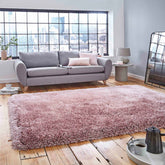 Montana Rose Pink Luxury Shaggy Rug