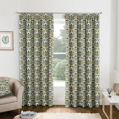Monza Green Made to Measure Curtains