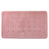 Orkney Blush Pink Crosshatch Bath Mat