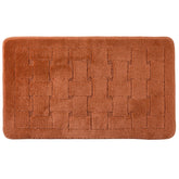 Orkney Burnt Orange Crosshatch Bath Mat