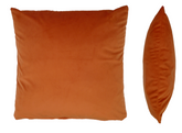 Opulence Pumpkin Orange Velvet Cushion Cover (50cm x 50cm)