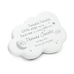 Personalised Resin Memorial Cloud