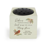 Personalised Robin Memorial Vase