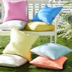 Silver Plain Dye Outdoor Cushion (43cm x 43cm)