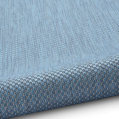POP Outdoor Blue Flat Weave Plain Rug