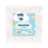 Silentnight Safe Nights Pink Star 100% Cotton Cot Bed Duvet Set