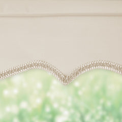 Cream Scalloped Roller Blind