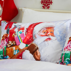 Santa & Snowy Traditional Christmas Duvet Set