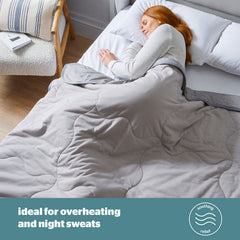 Silentnight Restore Grey Cooling Throw