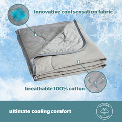 Silentnight Restore Grey Cooling Throw