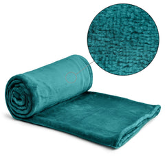 Emerald Green Snug Fleece Blanket Throw