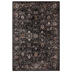 Sovereign Black Vintage Floral Rug