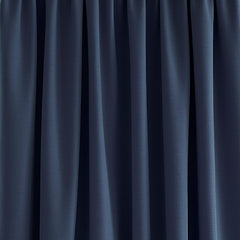 Laura Ashley Stephanie Midnight Blue Blackout Pencil Pleat Curtain