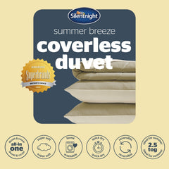 Silentnight Summer Breeze Sage Cream 2.5 Tog Coverless Duvet