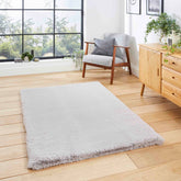 Super Teddy Silver Grey Shaggy Rug