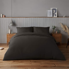 Silentnight Supersoft Black Duvet Set