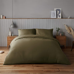 Silentnight Supersoft Olive Green Duvet Set