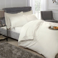 400 Thread Count Cotton Cream Deep Fitted Sheet