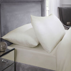 400 Thread Count Cotton Cream Deep Fitted Sheet