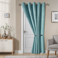 Twilight Duck Egg Velvet Door Curtain
